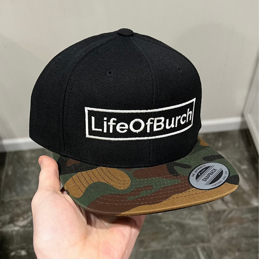 Camo LifeOfBurch Snapback Hat